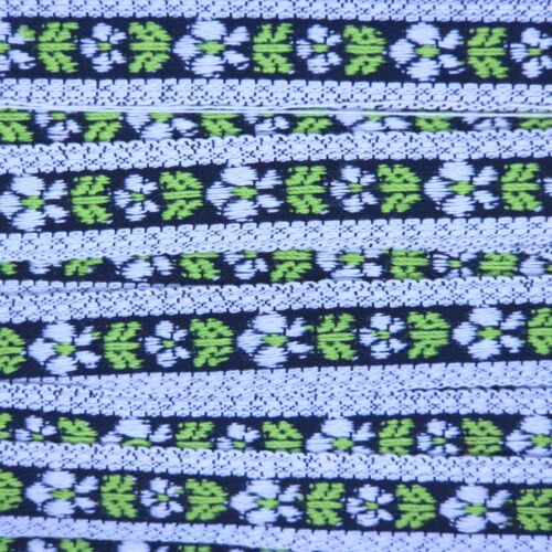 Embroidered Ribbon Braid for Craft Sewing Retro Boho Ethnic Folk Fabric Trim 3M - Picture 2 of 23