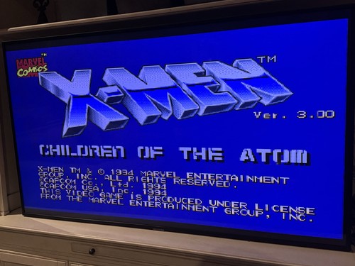 X-Men Children Of The Atom CPS2 XMEN Capcom NA Blue B Board Arcade PCB Works! - Picture 6 of 8