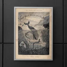 Twenty Thousand Leagues Under The Seas Canvas/Poster Wall Art - Jules Verne