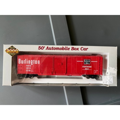 HO Proto 2000 Series 50' Automóvil Caja Tren Vagón 48583 CB&Q Burlington Rojo | Zustand: Used