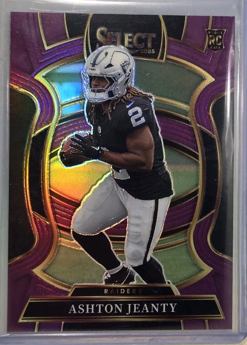 2025 Panini Select Ashton Jeanty Purple Concourse /75