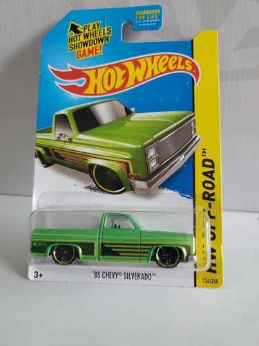 Hot Wheels 2014 HW Off-Road Hot Trucks - '83 Chevy Silverado Green - nur Kmart