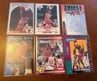 Michael Jordan Cards (Lot Of 6) Fleer, Skybox Premium, Triple Double++