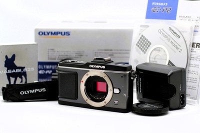 [MINT w/Box] Olympus Pen E-P2 Digital Camera 12.3MP Black BodyFrom JAPAN