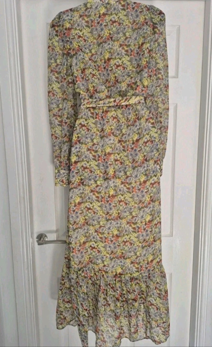 & OTHER STORIES and Ruffle Midi Dress UK 6 8 US 2 Floral Belt ASO Kate Middleton image 9