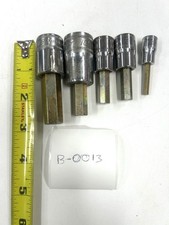 B-0013 Snap-on Sae Hex Allen Bit Socket Set 38 12 Drive 5-piece Usa B-0013 Snap-on Sae Hex Allen Bit Socket Set 38 12 Drive 5-piece Usa