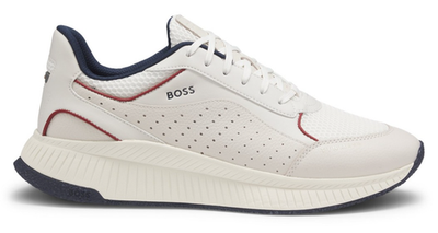 HUGO BOSS TTNM EVO Trainers with FAUX LEATHER & MESH Men's Shoes