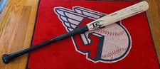 Yerlin Luis Game Used Signed LvS BAT CLE. GUARDIANS/Lynchburg Hillcats Cracked