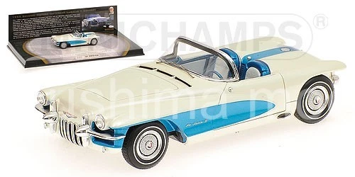 Minichamps 437147030 1/43 LA SALLE ROADSTER 1955 WHITE/BLUE L.E. 999 pcs. 1:43 - Image 4 of 4