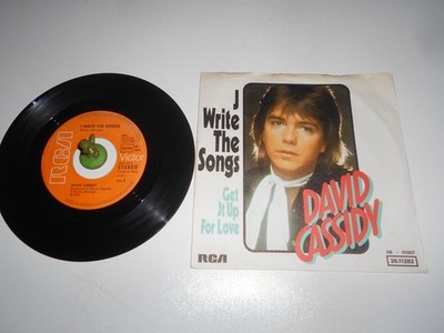 David Cassidy - I write the Song (1975) Vinyl 7` inch Single Vg +++