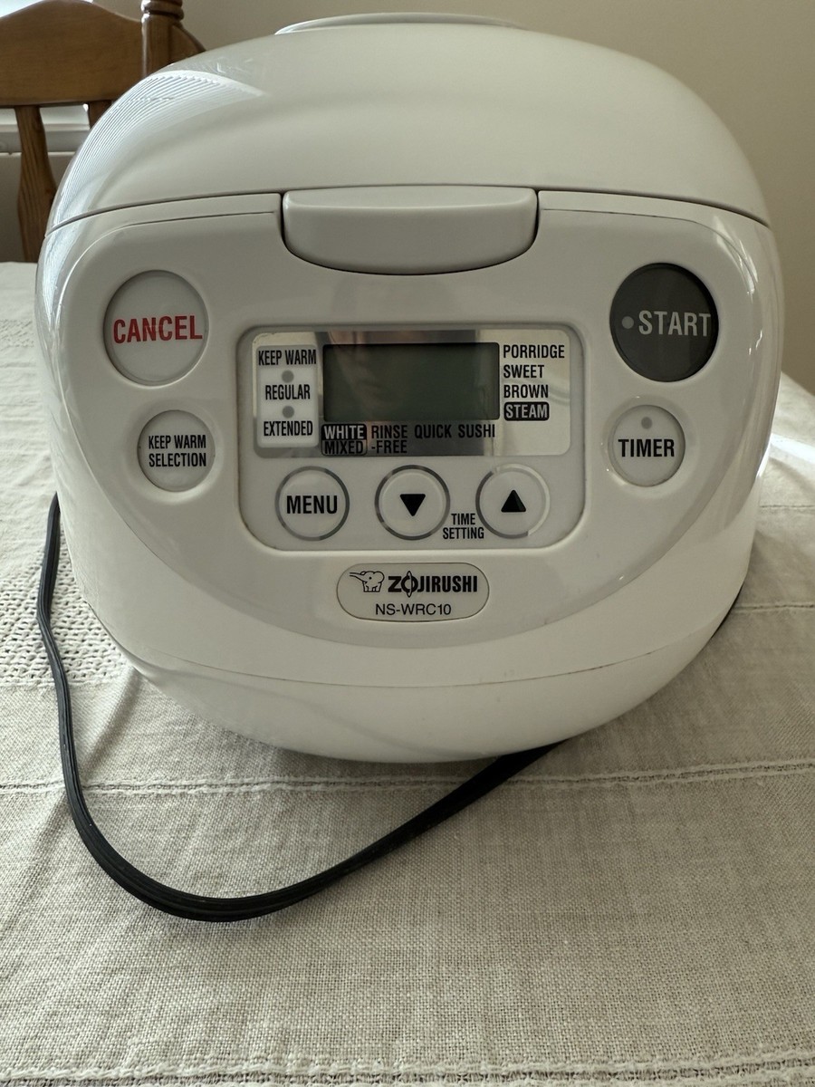 Zojirushi 5.5 Cup Rice Cooker Warmer White NS-WRC10 MISSING Inner