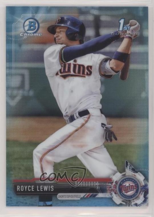 2017 Bowman Draft Chrome Sky Blue Refractor 61/399 Royce Lewis #BDC-1 la8