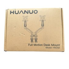 HUANUO HNDS6 Dual Monitor Stand Full Motion Desk Mount 13-27" Monitors 14lbs/arm