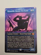 Mtg Donatello Mutant Mechanic TMT Magic the Gathering borderless mythic # M 0216