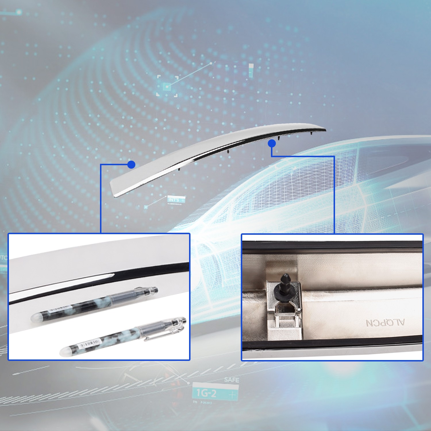 Chrome Rear Door Trim 90818-1LA0A For Infiniti QX80 QX56 Armada 2011 ...