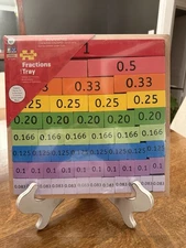 Big Jigs Toys Hand Crafted Wooden Fractions Tray - new, manufactured sealed