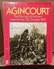 SPI 1978 Agincourt The Triumph Of Archery Over Armor 25 October 1415 Game NIB