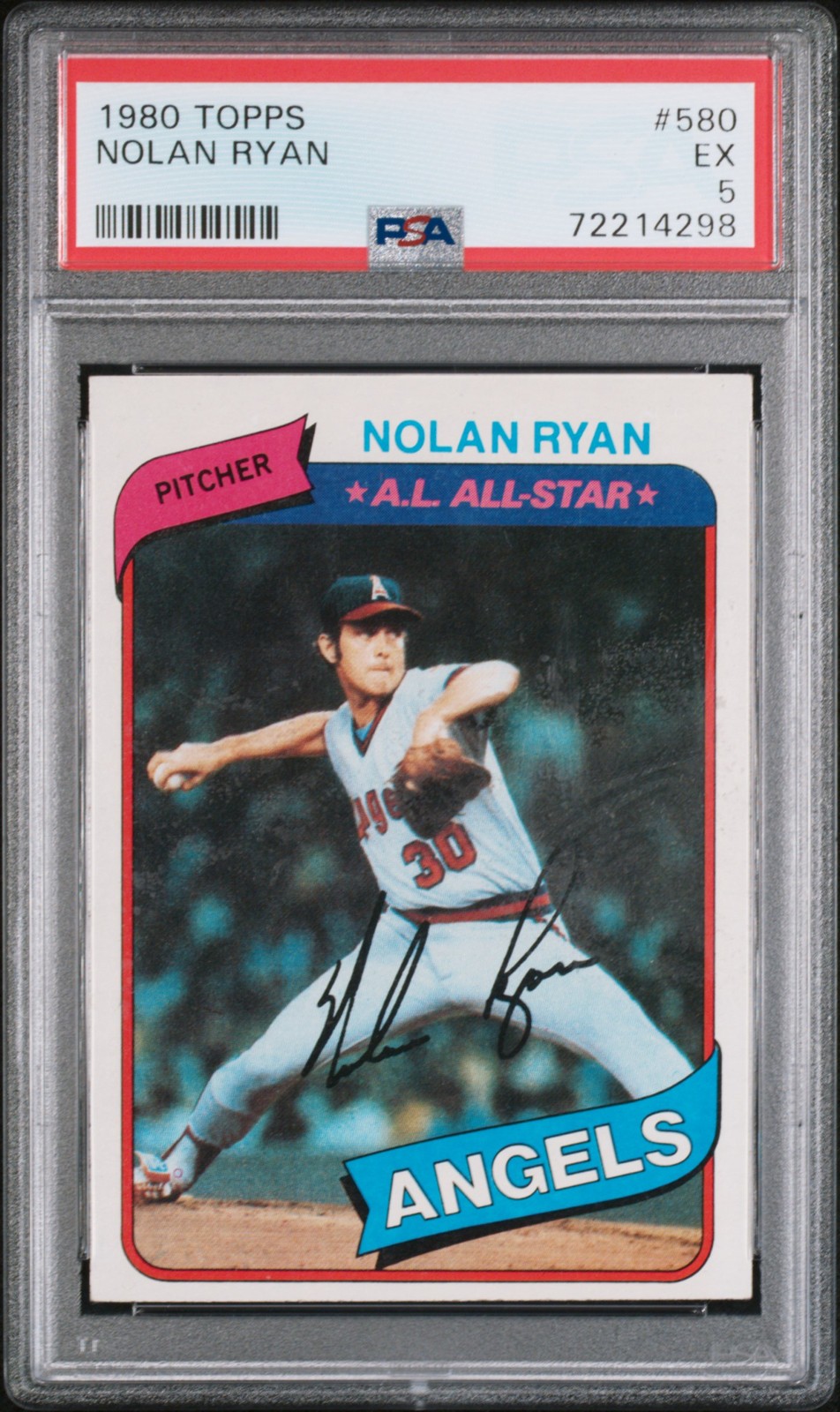 1980 Topps #580 Nolan Ryan PSA 5