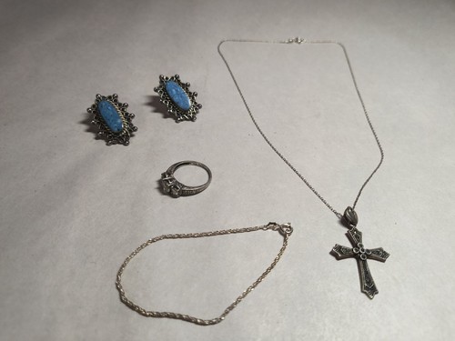 Sterling Silver 925 Jewelry LOT Necklace Bracelet Earrings Ring Mexico TAXCO