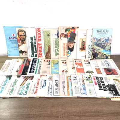 National Geographic Map Huge Lot 40 Vintage Inserts Travel Fold Out Supplements