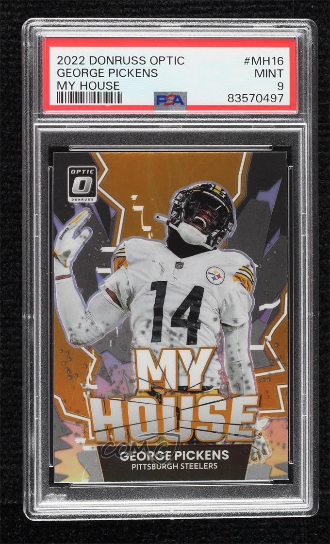 2022 Donruss Optic My House! Holo Prizm George Pickens PSA 9 MINT Rookie RC 17j1