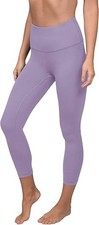 90 Degree By Reflex Womens High Waisted Workout Leggings Squat Lilac Mist Medium