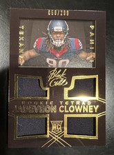 2014🔥Jadeveon Clowney🔥Panini Black Gold Rookie Tetrad Serialized /299 (RC)