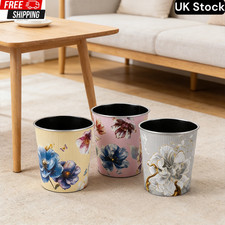 Beautiful Floral Bin Paper Office Bin Waste Storage Paper for  Bedroom Office UK