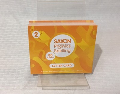 HMH SAXON PHONICS & SPELLING / LETTER DECK / 80 CARDS / GRADE 2