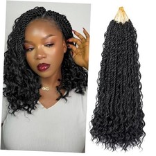 14 Inch Senegalese Twist Crochet Hair 9 Packs Pre-Looped 14 Inch pack of 9 1B 
