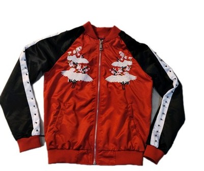 Mens Custom Studded Bomber Jacket Size XS Brand New