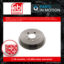 2x Brake Drums (Pair) Rear 24034 Febi Set 6QE609617 6Q0609617 Quality Guaranteed