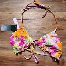 Wild Fable Bikini Top Womens XS Yellow Floral NEW