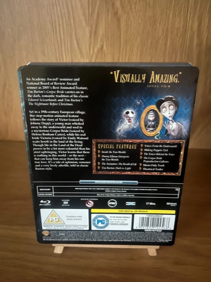 CORPSE BRIDE (2005) Entertainment Store Exclusive Blu-ray UK Steelbook. OOP - Image 3 of 4
