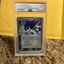 2004 POKEMON EX TEAM ROCKET RETURNS #105 ROCKET'S SUICUNE EX HOLO PSA 4 on eBay