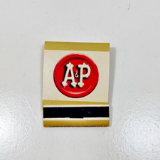 Vintage A&P Grocery Store Superior Match CO.  Chicago Full Matchbook Unstruck