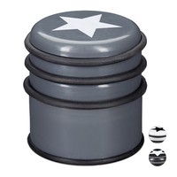 4 X TüRstopper Grau BodentüRstopper Door Stopper TüRpuffer Stern Bodenstopper