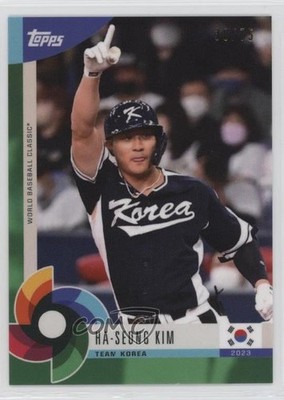 2023 Topps World Baseball Classic Global Stars Green 30/75 Ha-Seong Kim #50 et6