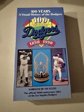 100 Years A Visual History Of The Los Angeles Dodgers VHS Vin Scully Anniversary