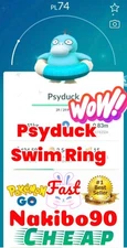 Pokemon🌟Shiny Psyduck Swim Ring🌟Trade✨Go✨P'TC