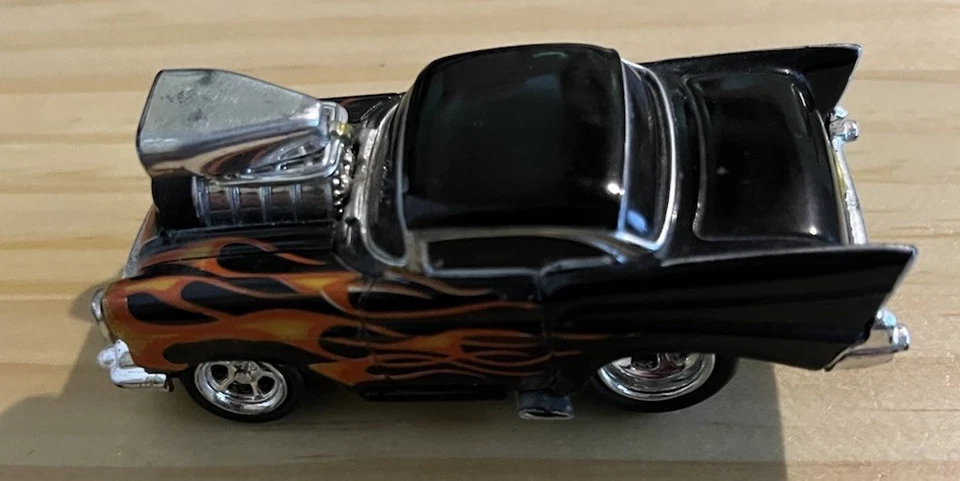 Funline 2001  Muscle Machines  Rubber Tires  Die-Cast  Orange & Black Tone 3 1/8 - Image 2 of 4