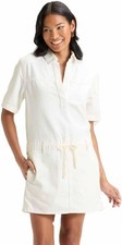 Women's Short Sleeve Drop Waist Drawstring Mini Dress - Universal Thread