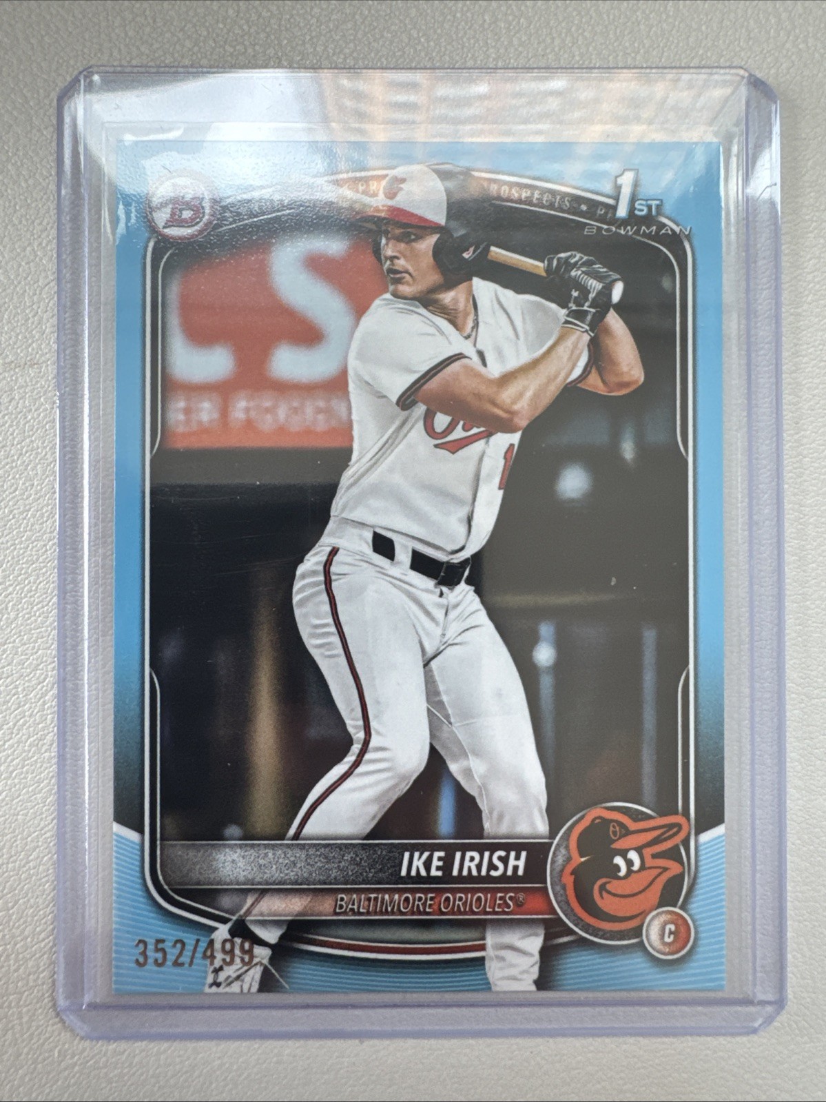 2025 Bowman Draft #BD-16 Ike Irish Sky Blue Border #/499