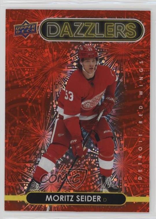 2021-22 Upper Deck Series 2 Dazzlers Red Moritz Seider #DZ-67 0r2s