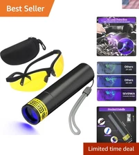 Automotive AC Leak Detector with USB-C Rechargeable Flashlight & Storage Bag