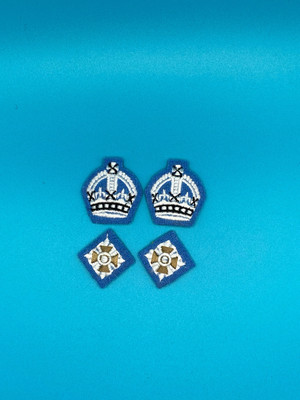 Himmelblau Fallschirmregiment Hauptkronen - Para Maj Worsted