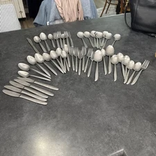 Lot Of Stainless Steel Flatware Mixed Brands