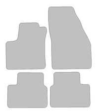 Fußmatten passend für Opel Meriva B Typ S10 (Baujahr 2010 - 2017), Hit schwarz