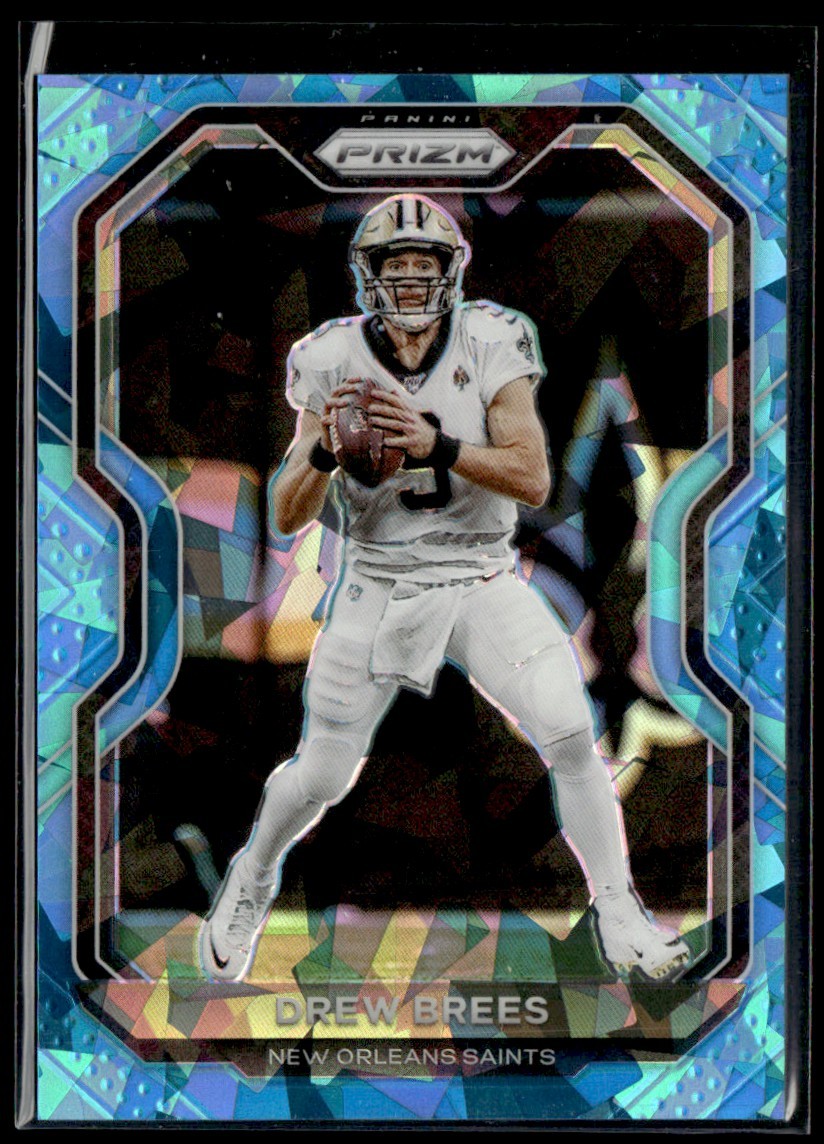 2020 Panini Prizm Blue Ice #243 Drew Brees /99 New Orleans Saints
