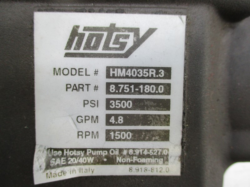 HOTSY HM4035R.3 8.751-180.0 3500PSI UNMP